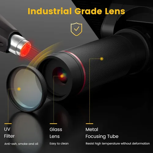 Miniatura 2 de Microscopio digital LM407 Pro HDMI para soldadura con soporte de brazo de pluma de 13 pulgadas, video UHD 2160P, cámara de microscopio electrónico