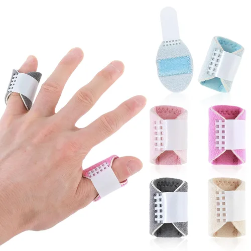 Miniatura 9 de DIVINA VITAE 5 férulas de dedo gatillo, soporte para el dedo pulgar para gatillo dedo nudillos inmovilización alivio del dolor soporte de dedo se