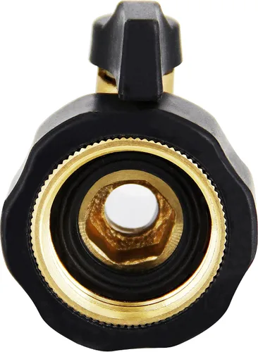 Miniatura 5 de Lifynste Conector de manguera de jardín de válvula de cierre de latón resistente, 2