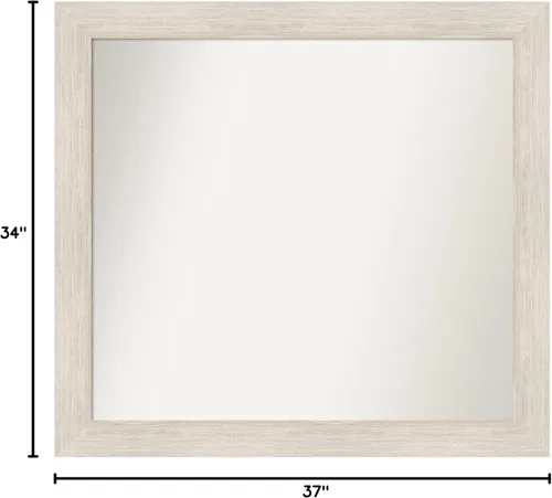 Miniatura 6 de Amanti Art Espejo personalizado, espejo de baño de madera dura, espejo de pared o espejo de tocador de baño sobre el fregadero (34 x 37 pulgadas)