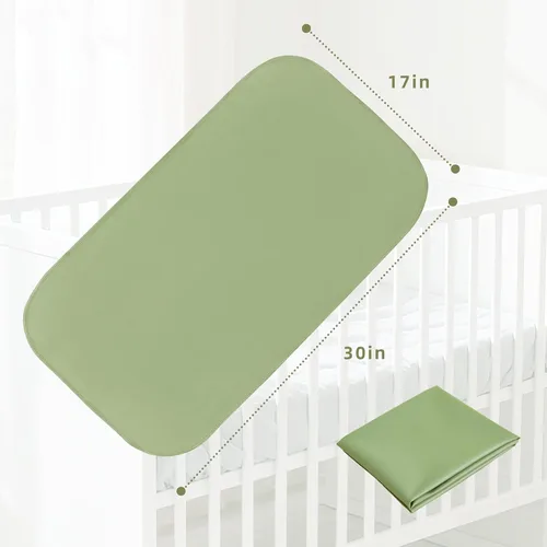 Miniatura 3 de Elantrip Cambiador para cama – Cambiador de cuero para bebé, cambiador portátil para bebé, cambiador de pañales compacto, se adapta a bolsa