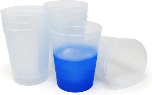 Miniatura 15 de Rolling Sands Vasos de plástico reutilizables para estadios de 16 onzas, paquete de 8, fabricados en Estados Unidos, sin BPA, aptos para Negro