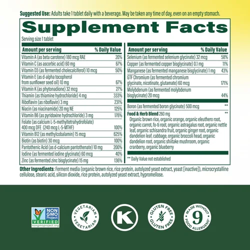 Miniatura 3 de MegaFood One Daily Multivitaminas para Hombres - Multivitamínico para Hombres - Vitamina C, Vitamina D3 y Vitamina B12 - Apoyo Muscular