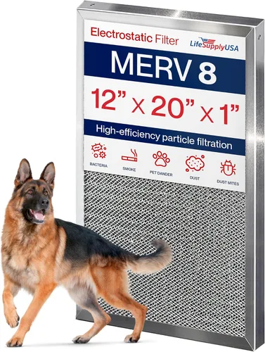 Miniatura 11 de Filtro de aire electrostático 10x20x1, MERV 8, lavable, reutilizable para estufa/aire acondicionado/HVAC, ahorro de energía, fácil de limpiar