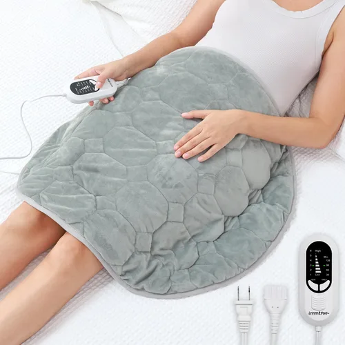 immtree Almohadilla térmica con peso para un alivio más profundo del dolor, 7 libras de tamaño XXXL (29 x 24) con tecnología de calor rápido, mantas