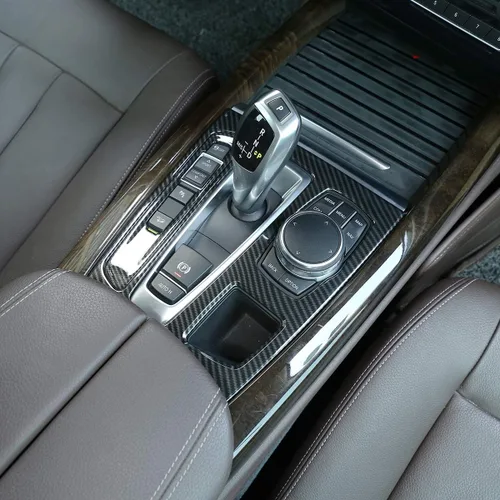 Miniatura 5 de Cubierta del panel de la palanca de cambios central del automóvil para BMW X5 F15 2014-2018, X6 F16 2015-2018 conducción a la izquierda