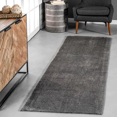 Miniatura 19 de nuLOOM Alfombra de Área de Felpa Acogedora de 5' x 8', Lavable a Máquina, Antideslizante, Alfombra Shag Suave y Esponjosa para Sala de Estar, Crema