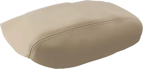 Miniatura 6 de AUTOKAY Funda de cuero para tapa de consola central con apoyabrazos para Honda Pilot 2009-2015 - Beige Tan