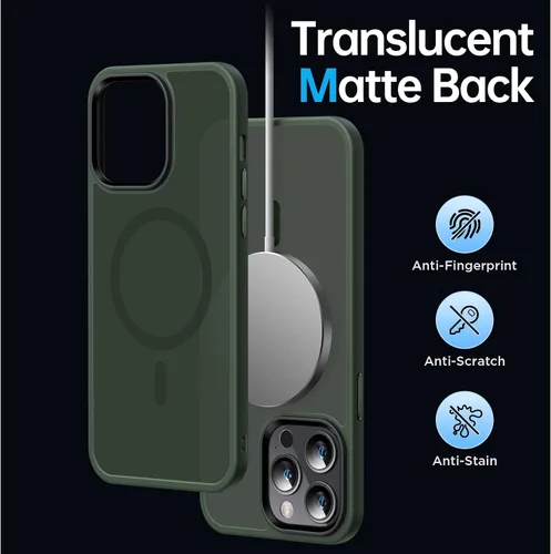 Miniatura 6 de Funda magnética para iPhone 14 Pro [compatible con MagSafe] [Fuerte magnético] [Protección de grado militar de 10 pies] Funda delgada para iPhone 14