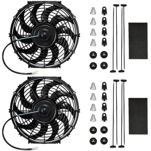 Miniatura 13 de mupera Ventilador de refrigeración de radiador eléctrico de alto rendimiento de 10 pulgadas, ventilador delgado universal mejorado (2026), conjunto