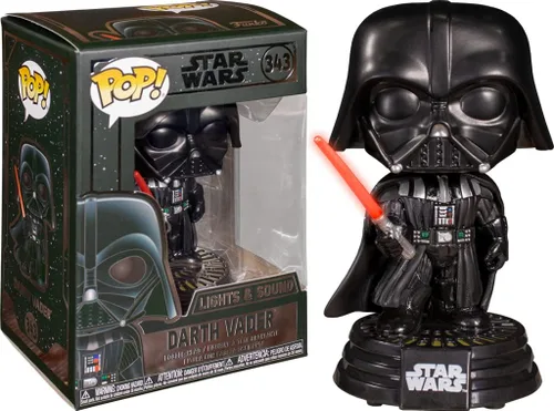Miniatura 6 de POP Star Wars: Darth Vader - Figura de vinilo electrónica con luces y sonido Funko (incluye funda protectora de caja compatible), multicolor, 3.75
