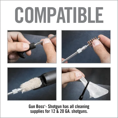 Miniatura 6 de Real Avid Kit de limpieza de escopeta I Kit de limpieza de calibre 12 y calibre 20 I Trampa portátil para pistola de tiro Kit de bolsa