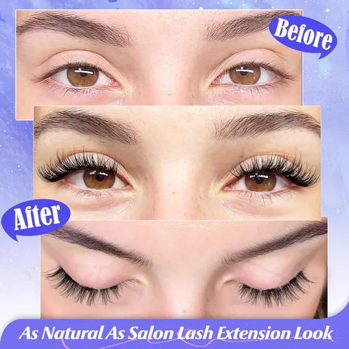 Miniatura 4 de Pestañas magnéticas con aplicador, pestañas magnéticas reutilizables sin delineador de ojos, anime natural, sin necesidad de pegamento, pestañas