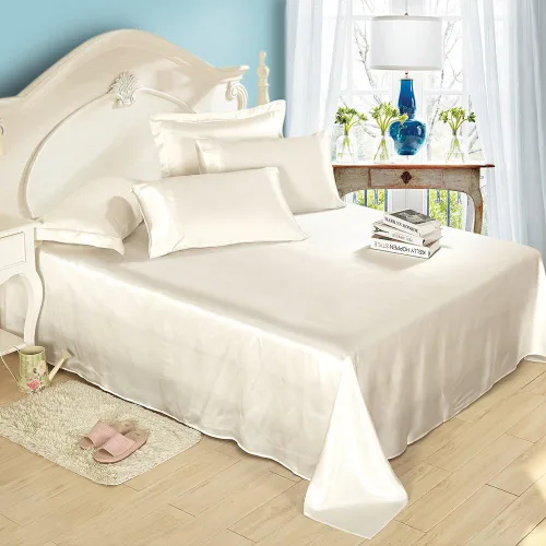 Miniatura 9 de LilySilk Sábanas de seda natural 25 Momme, refrescantes, de lujo, para viajes, ropa de cama Twin Black