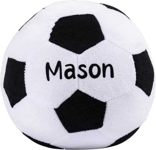KWOOD Pelota de fútbol de felpa personalizada, almohada de balón de fútbol, pelota de juguete suave para niños y niñas, regalo para amantes del