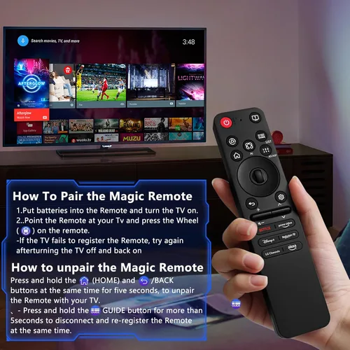 Miniatura 7 de Paquete de 2 controles remotos de repuesto para Roku TV, compatible con televisores inteligentes TCL/Hisense/Onn/Philips Roku, no necesita