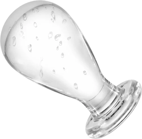 Miniatura 2 de ferch Enchufe anal de cristal de cabeza enorme, juguete sexual de cristal, juguete sexual para placer, masajeador sexual personal para parejas, 4.1