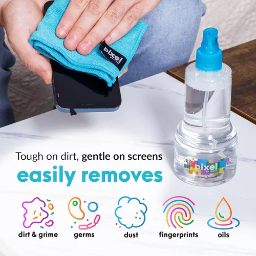 Miniatura 5 de Pixel Perfect - Kit de limpieza de pantalla de 10 onzas, para TV, portátiles, computadoras, monitores, teléfonos, tabletas, kit de limpieza de 10.1