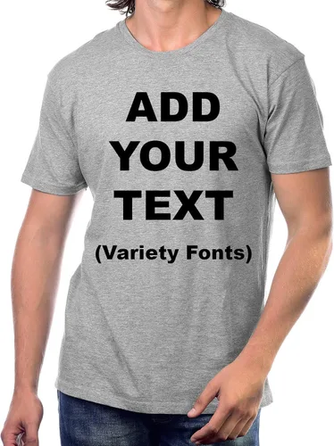 Miniatura 22 de Circular - Camisetas personalizadas en la parte delantera y trasera para añadir tu texto, ultra suaves, para hombres y mujeres, camiseta de algodón