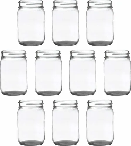 Miniatura 14 de DISCOUNT PROMOS Tarros de vidrio decorativos personalizados de 12 onzas, juego de 50 unidades, tarros de vidrio para avena durante la noche, dulces