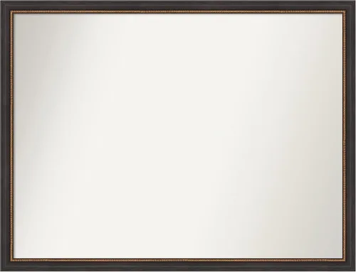 Miniatura 87 de Amanti Art Espejo de baño negro para sobre el fregadero, 23 x 23 pulgadas, espejo cuadrado negro Ashton, marco de madera tradicional mediano, se