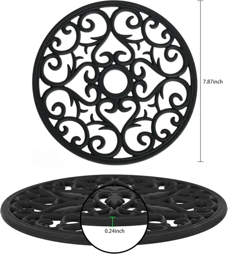 Miniatura 2 de Salvamanteles de silicona para platos calientes, ollas y sartenes, tapete multiusos tallado resistente al calor, almohadillas calientes para cocina