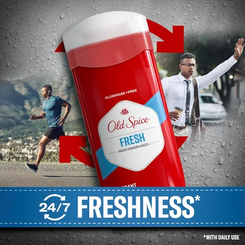 Miniatura 5 de Desodorante Old Spice sin aluminio para hombres, alta resistencia, defensa contra el sudor y protección contra el olor 24/7, frescura duradera
