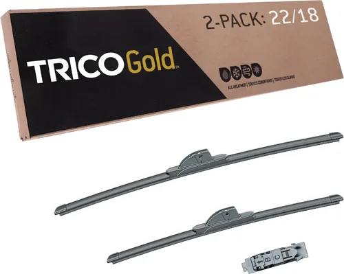 Miniatura 21 de TRICO Gold 21" + 19" Juego de 2 limpiaparabrisas de repuesto automotriz de primera calidad, limpiaparabrisas de haz para lado del pasajero