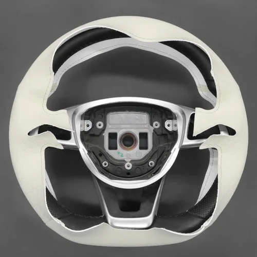 Miniatura 5 de MEWANT Cubierta del volante para Benz W205 AMG C43 C117 AMG GLA 45 X156 C218 W213 X253 C253 GLC 43 AMG W166 W222 SLC R172 R231