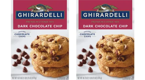 Miniatura 8 de Ghirardelli Brownie & Cookie Mix Variety Pack – Dark Chocolate Chip Cookie Mix (16.75 oz) & Salted Caramel Brownie Mix (16 oz), 2 Count
