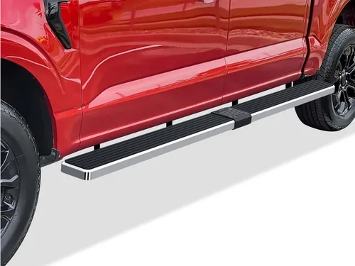 Miniatura 8 de APS Estribos negros compatibles con Ford F-150 2015-2026 SuperCrew Cab & F-150 Lightning 2022-2026 & F-250 F-350 Super Duty 2017-2026 Crew Cab