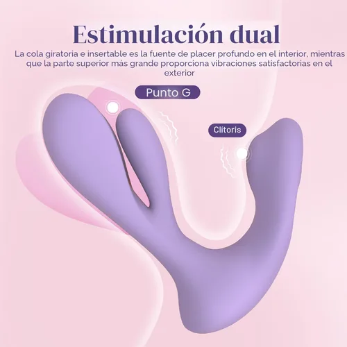Miniatura 7 de Vibrador de Tracy's Dog para mujeres - Juguetes sexuales portátiles con molienda del clítoris y rotación del punto G para estimulación dual, 10
