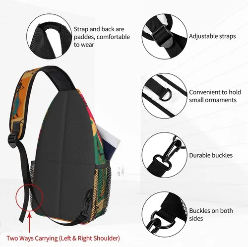 Miniatura 3 de NiuKom Mochila cruzada para el pecho, bolsa cruzada para el hombro, gimnasio, ciclismo, viajes, senderismo, para mujeres y hombres, Mujeres