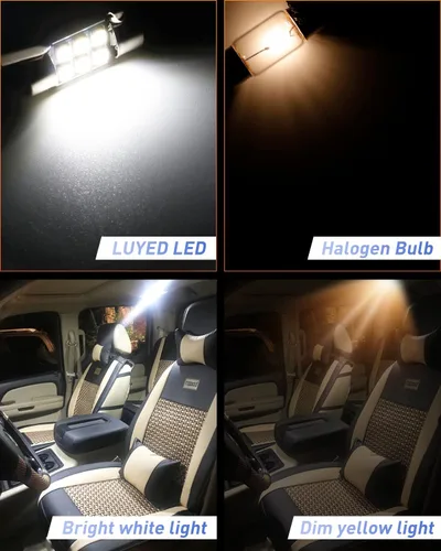 Miniatura 7 de Bombillas LED DE3175, súper brillantes, chipsets 2835 azules, Canbus libre de errores, 31 mm, 1.25 pulgadas, DE3021 DE3022 3175 6428, bombillas LED