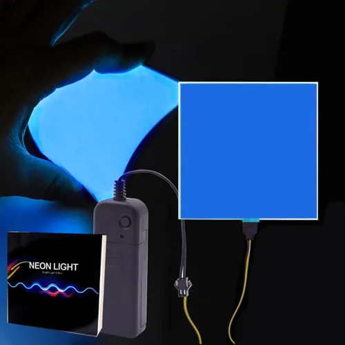 Miniatura 8 de Panel LED flexible, hoja de panel electroluminiscente EL cinta cortable suave para máscara de ojos, cosplay, decoración de fiesta, bricolaje