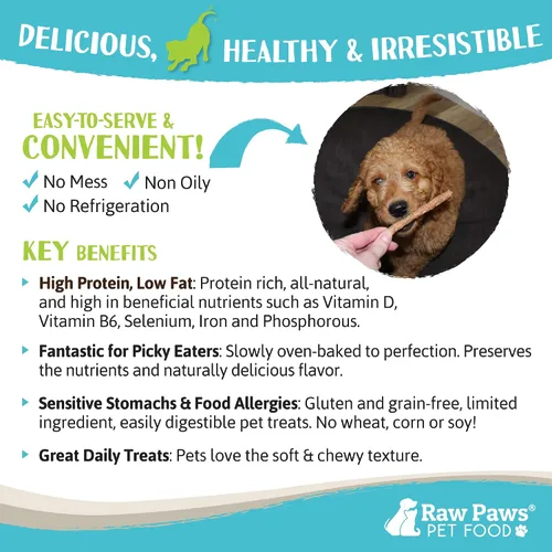 Miniatura 5 de Raw Paws Golosinas suaves sin granos para perros y gatos – Receta de ternera, 6 onzas – Golosinas para perros de carne seca hechas en Estados Unidos