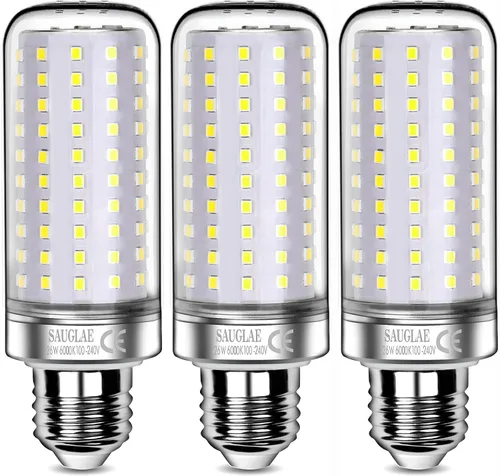 Miniatura 8 de Bombillas LED de 26 W, equivalente a bombillas incandescentes de 200 W, 3000 lm, 3000 K blanco cálido, tornillo Edison pequeño E12, paquete de 3