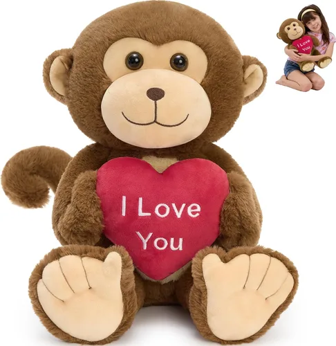 Miniatura 10 de MorisMos Oso de Peluche Relleno, Pequeño Oso de Peluche de 14'' Juguete de Peluche Regalo para Niño Niña Bebé Adolescente Adulto, Tierno Juguete