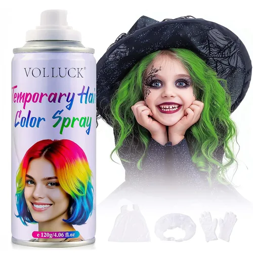 Miniatura 10 de Spray de color gris temporal para el cabello, color plateado, tinte para el cabello de 1 día para niños, mujeres y hombres, color de cera gris
