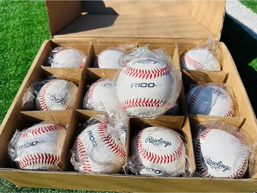 Miniatura 5 de Rawlings Practice Baseballs R100-P or FSR100-P Baseballs Collegiate, High School & Youth Flat or Raised Seam Options
