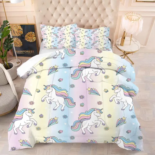 Miniatura 15 de Blue Wavy Stripes Comforter Set Twin Size 3D Optical Illusion Ocean Wave Bedding Set with 1 Pillowcase & 1 Comforter, Soft Geometric Blue White Bed