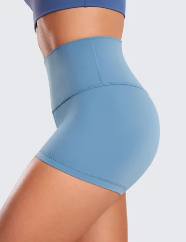 Miniatura 26 de CRZ YOGA Butterluxe - Pantalones cortos de ciclismo de cintura alta para mujer, 2.5 pulgadas, yoga, entrenamiento, elastano, correr, voleibol