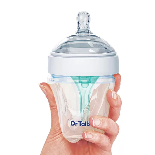 Miniatura 2 de Dr. Talbot's Botella de silicona anticólicos - Biberón autoferilizante para recién nacidos - 5 oz - Aqua
