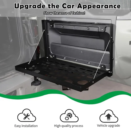 Miniatura 2 de Estante de almacenamiento de metal plegable de metal para puerta trasera de coche para Land Rover Defender 2020-2021 piezas de automóviles