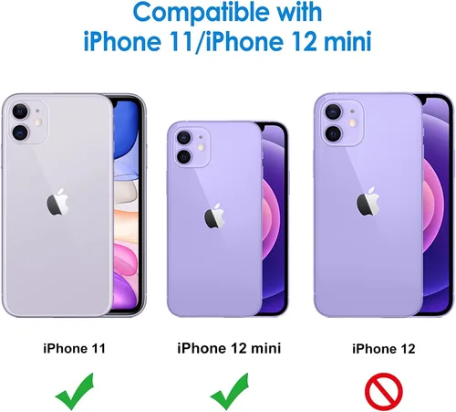 Miniatura 3 de Protector de lente de cámara para iPhone 11/12 Mini, vidrio templado, cobertura completa, antiarañazos, paquete de 2
