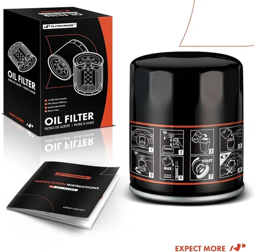 Miniatura 8 de A-Premium 10K Millas de Protección Filtro de Aceite Giratoria Compatible con Chevy & GMC & Volkswagen & Jeep & Dodge & Mazda & Chrysler & Buick &