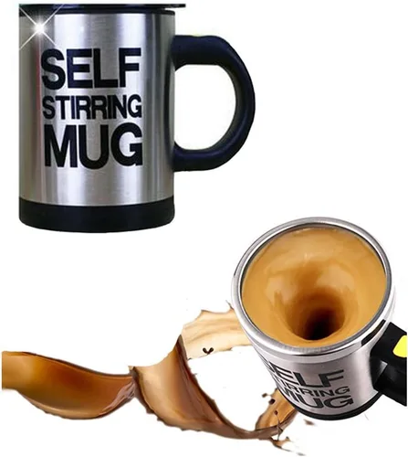 Miniatura 7 de Mengshen Taza autoagitadora de acero inoxidable mezcla automática para viajar por la mañana oficina hombres y mujeres MS-A004M Negro
