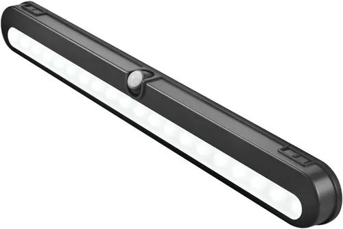 Miniatura 11 de BLS T01L - Luz LED para armario, súper brillante, 20 LED, iluminación debajo del gabinete, alimentada por batería/entrada de CC, luz inalámbrica