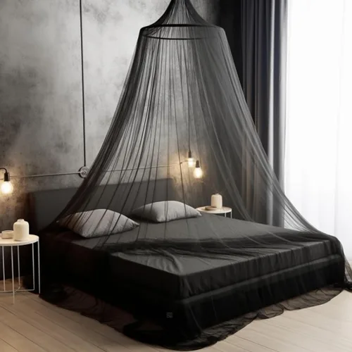 Miniatura 11 de Dosel de Cama Azul, Dosel de Cama Azul con Estrellas que Brillan en la Oscuridad para Niñas, Niños, Niñas y Bebés, Red para Cubrir la Cuna, Niño