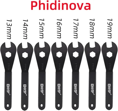 Miniatura 2 de Llave de ciclismo con cono de pedal de bicicleta Llave inglesa-13-14-15-16-17-0.709-0.748 in